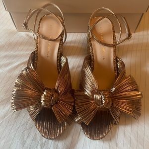 NIB Loeffler Randall Camellia Sandal - Dark Rose Gold Sz 6.5